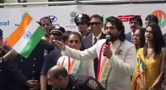 Is Pushpa fame Actor Allu Arjun campaigning for congress