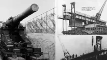 schwerer gustav or gustav gun used by nazi germany and hitler