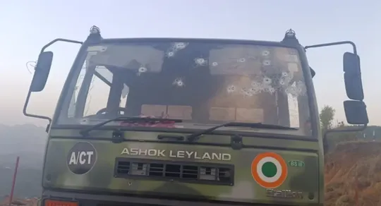 Poonch terror attack militants fired from hills targeted windshield then side of IAF vehicle