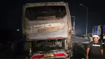 haryana nuh devotees tourist bus caught fire eight dead many injured