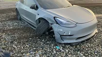 tesla self driven car