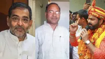 Upendra Kushwaha, Rajaram Singh and Pawan Singh