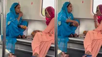 delhi metro viral video