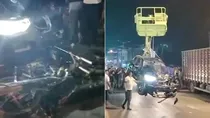 bmw car hit bikers