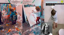 little pablo picasso baby Laurent Shcwarts the 2 year old german artist painter
