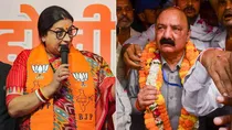 Amethi candidates Smriti Irani and Kishori Lal Sharma