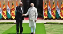 narendra modi swearing in ceremony  sri lanka president ranil wickremesinghe