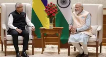 narendra modi swearing in ceremony mauritius prime minister pravind kumar jugnauth