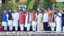 first cabinet meeting of new government at pm residence modi in action after oath taking ceremony 