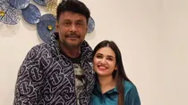 Kannada actor Darshan Thoogudeepa Actress  Pavithra Gowda 