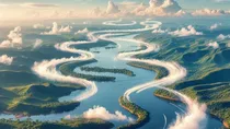 amazon rain forest flying river