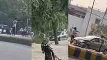 bareilly pilibhit firing shootout over land dispute video viral six policemen suspended up news