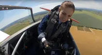 dutch pilot narine melkumjan lands aircraft after canopy shatters