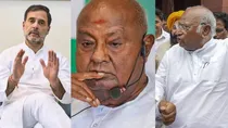 rahul gandhi,hd deve gowda,mallikarjun kharge