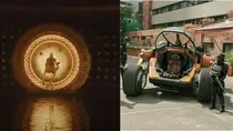 Kalki 2898 AD gadgets featured in the film, such as the Bujji car, AI video calling 