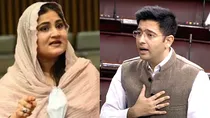 raghav chadha viral video pakistan parliament shayara bano viral video clip