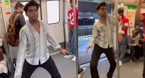 Delhi Metro viral video dancing boy junior ntr ramcharan teja