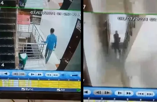 Thief caught in CCTV footage (photo-aajatk)