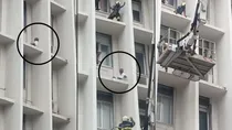 Man on 5th floor of Mantralaya building
