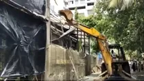 mumbai hit and run case accused mihir shah bulldozer action on bar bmc