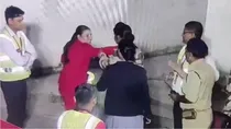 SpiceJet employee slapped CISF jawan video 
