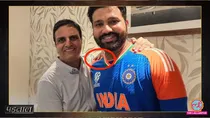 mysterious hand on captain Rohit Sharma shoulder has been revealed