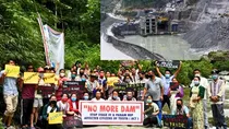 arunachal pradesh dam protest