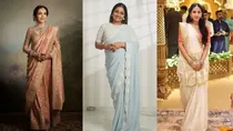 radhika merchant marriage dolly jain saree drapper 