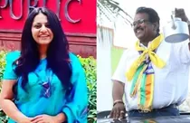 IAS Puja Khedkar and her father Dilip Khedkar (photo-aajatak)