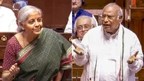 Nirmala Sitharaman and Mallikarjun Kharge 