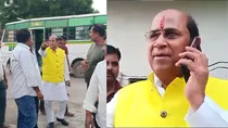 kanpur bjp mla surendra maithani angry over bulldozer says you do not listen we throw canal