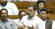 rahul gandhi om birla parliament speech abhimanyu chakravyuh