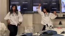 pune girl dance in office