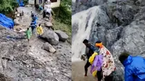 uttarakhand rain flood like situation 14 killed kedarnath yatra stopped