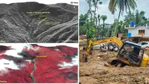 wayanad landslide isro images