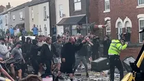 uk riots far right anti immigrant rampage in britain anti islam slogans kier starmer