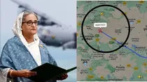 The aircraft of Bangladesh’s former Prime Minister Sheikh Hasina, in which she fled the violence-hit country to India after resigning from her post, was the most tracked aircraft on real time globally on Monday.