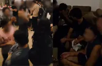 Large number of students at the rave party (photo-social media)
