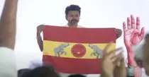 tamil actor thalapathy vijay launches party flag symbol