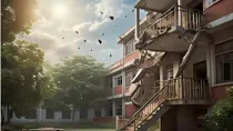 UP, Barabanki school, School balcony fall