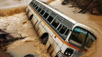 Nepal, Bus fall into river, Nepal bus