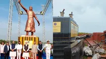 statue of Shivaji Maharaj collapses in Sindhudurg pm modi unveiled it last year opposition slams govt