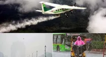 delhi air pollution artificial rain work from home gopal rai