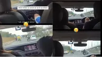 social media influencer rajat dalal alleged hits biker while in car overspeeding viral video