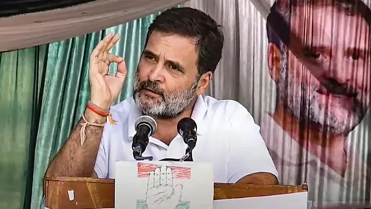 JK assembly election Rahul gandhi attack on BJP PM Modi and RSS