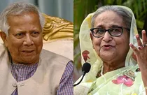 Muhammad Yunus slams Sheikh Hasina (photo-PTI)