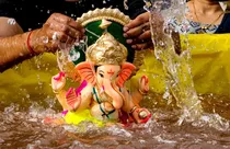 Ganesh idol immersed with ₹4 lakh gold chain (representational photo)