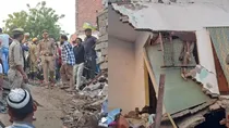 three floor building collapsed in meerut ten family members dead five injured rescue up 