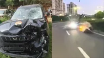 Gurugram accident, bike accident, accident