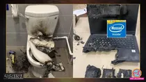  lebanon attack toilet commodes and laptop were destroyed viral image fact check